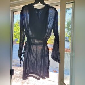 Solid & Striped Hooded Tunic Small